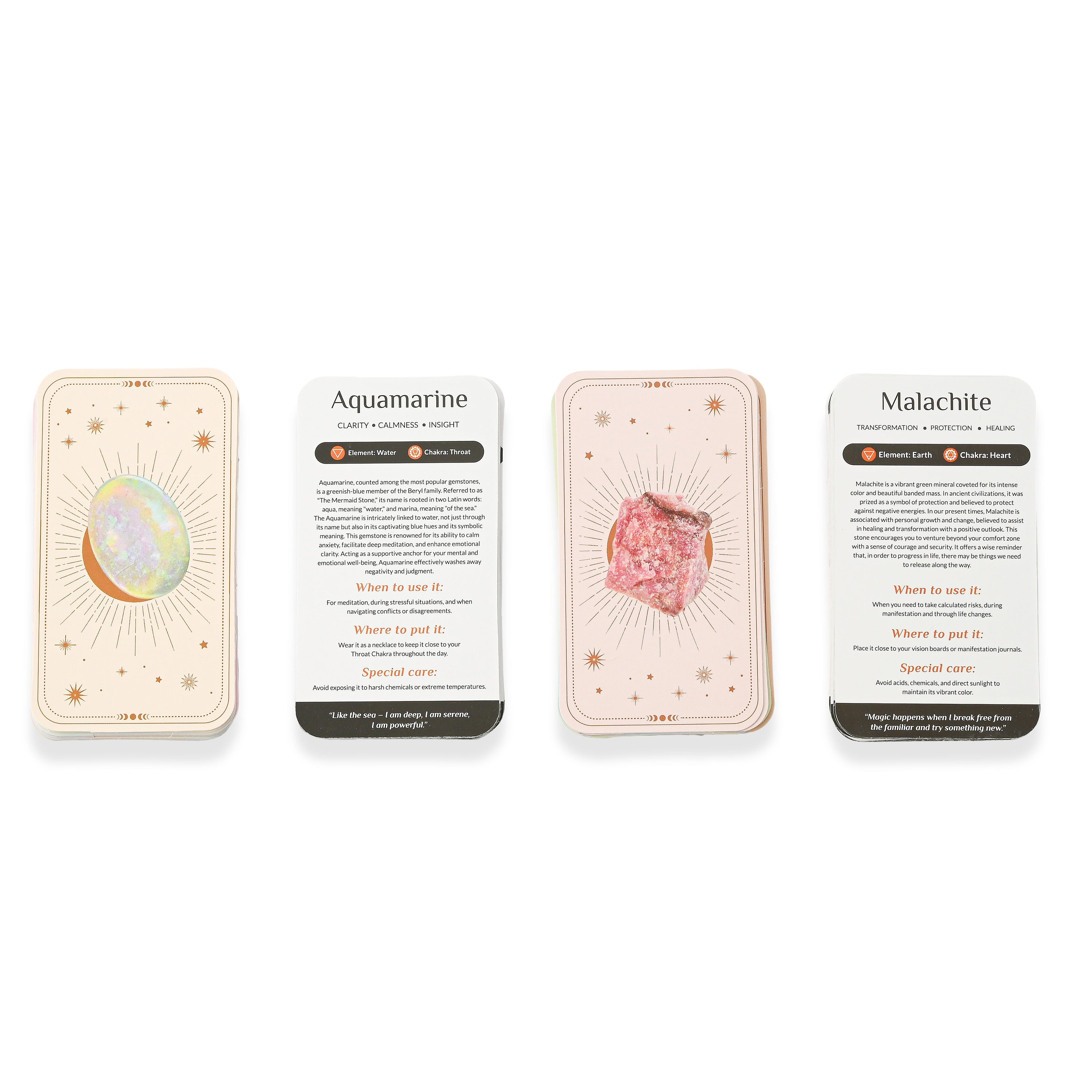 Crystal Deck Wisdom Paper Cards with in Paper Box - Multicolour