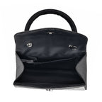 Crystal Patterned Clutch Bag with Long Chain Strap - Black