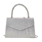 Crystal Patterned Clutch (Size 22x6x14 cm) - AB & AB