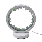 Green Aventurine Crystal Wellness Table Lamp - Green