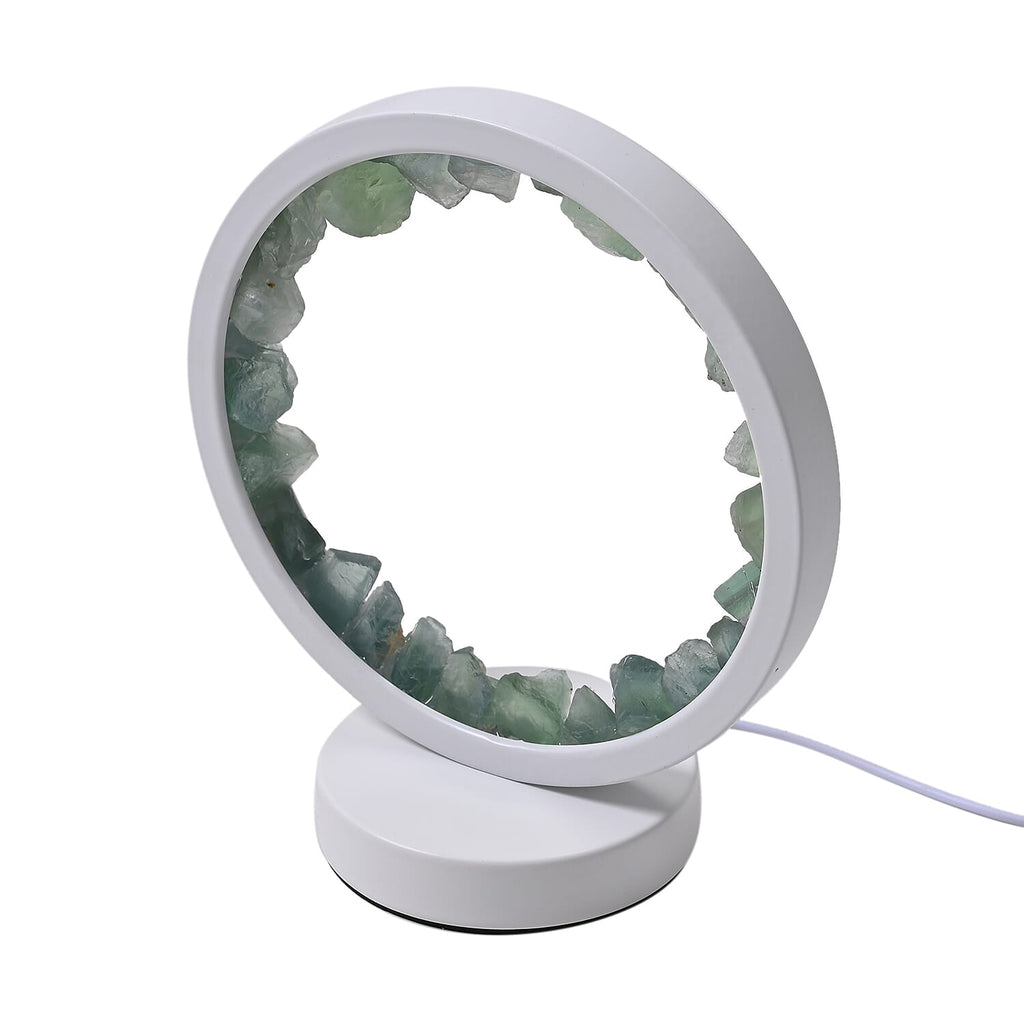Green Aventurine Crystal Wellness Table Lamp - Green
