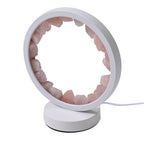 Pink Quartz Crystal Wellness Table Lamp - Pink
