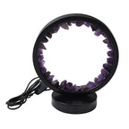 Amethyst Crystal Wellness Table Lamp - Purple