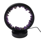 Amethyst Crystal Wellness Table Lamp - Purple