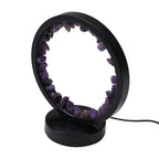 Amethyst Crystal Wellness Table Lamp - Purple