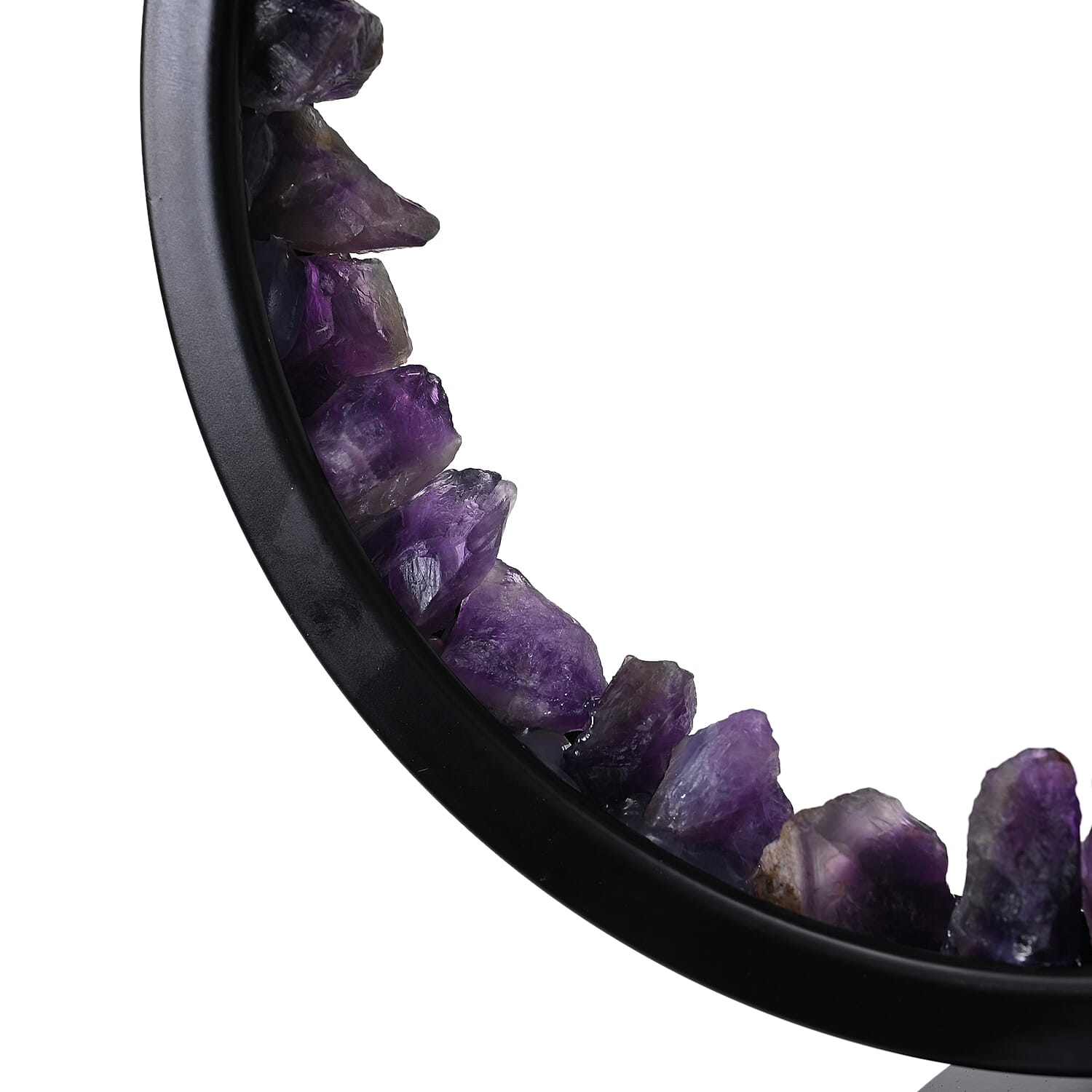 Amethyst Crystal Wellness Table Lamp - Purple