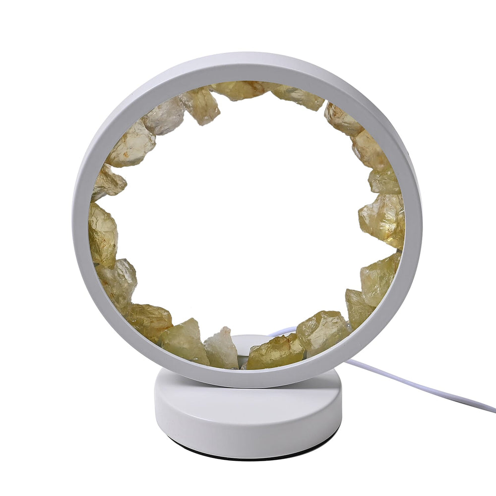 Citrine Crystal Wellness Table Lamp - Yellow