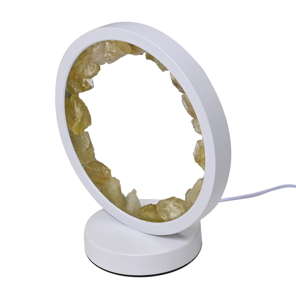 Citrine Crystal Wellness Table Lamp - Yellow