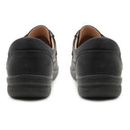 Cushion Walk Sophia Ladies Comfort Shoe With Double Touch And Close Fastening And Massage Insock (Size 6) - Black