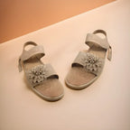 Ladies Sandal (Size 4) - Beige