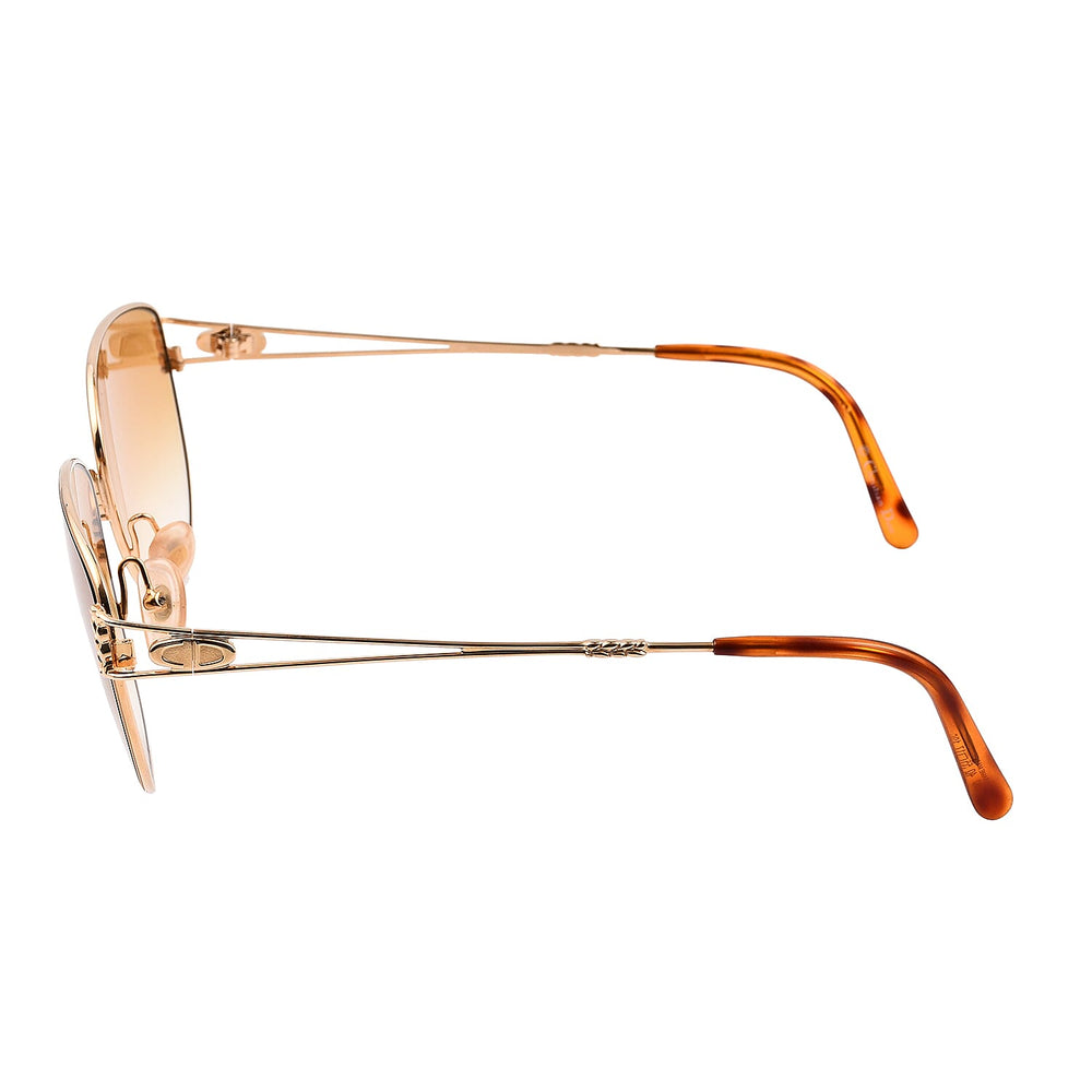 DIOR Cat Eye Sunglasses with Yellow Lenses  - Yellow