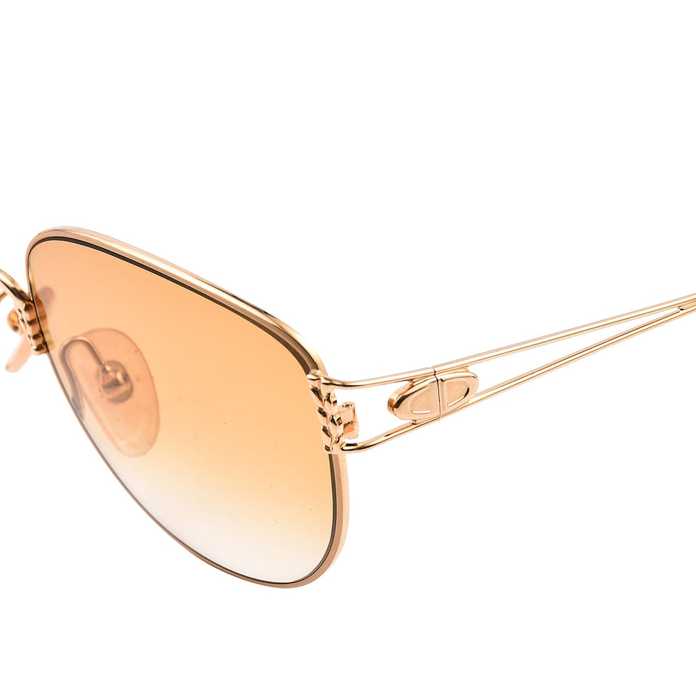 DIOR Cat Eye Sunglasses with Yellow Lenses  - Yellow