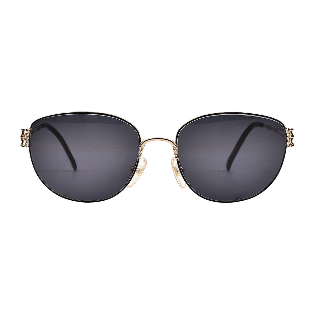 DIOR Ladies Cat Eye Metal Sunglasses - Black