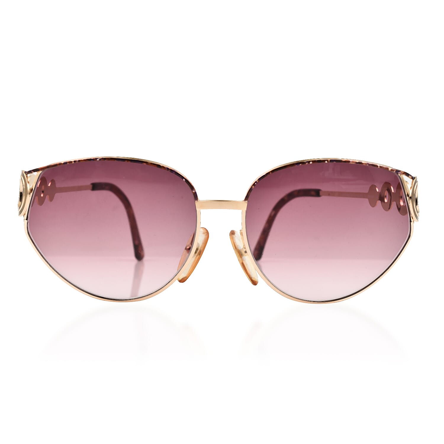 DIOR Ladies Cat Eye Metal Sunglasses - Gold
