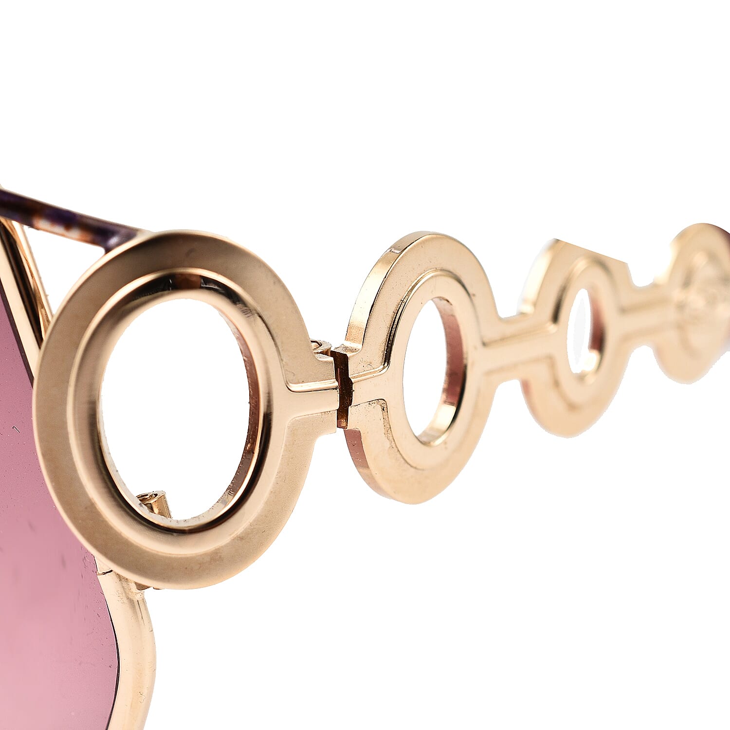 DIOR Ladies Cat Eye Metal Sunglasses - Gold