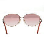 DIOR Ladies Rectangle Metal Sunglasses - Red