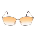DIOR Rectangle Sunglasses with Yellow Lenses - Gold