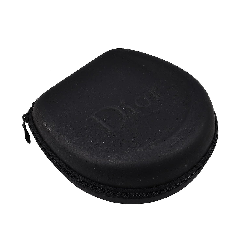 DIOR Unisex Round Metal Retro Sunglasses with Grey Lenses - Black