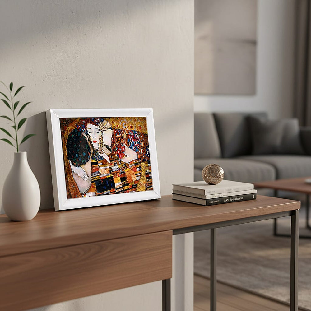 DIY 169-Piece 3D Photo Frame Jigsaw Puzzle - The Kiss