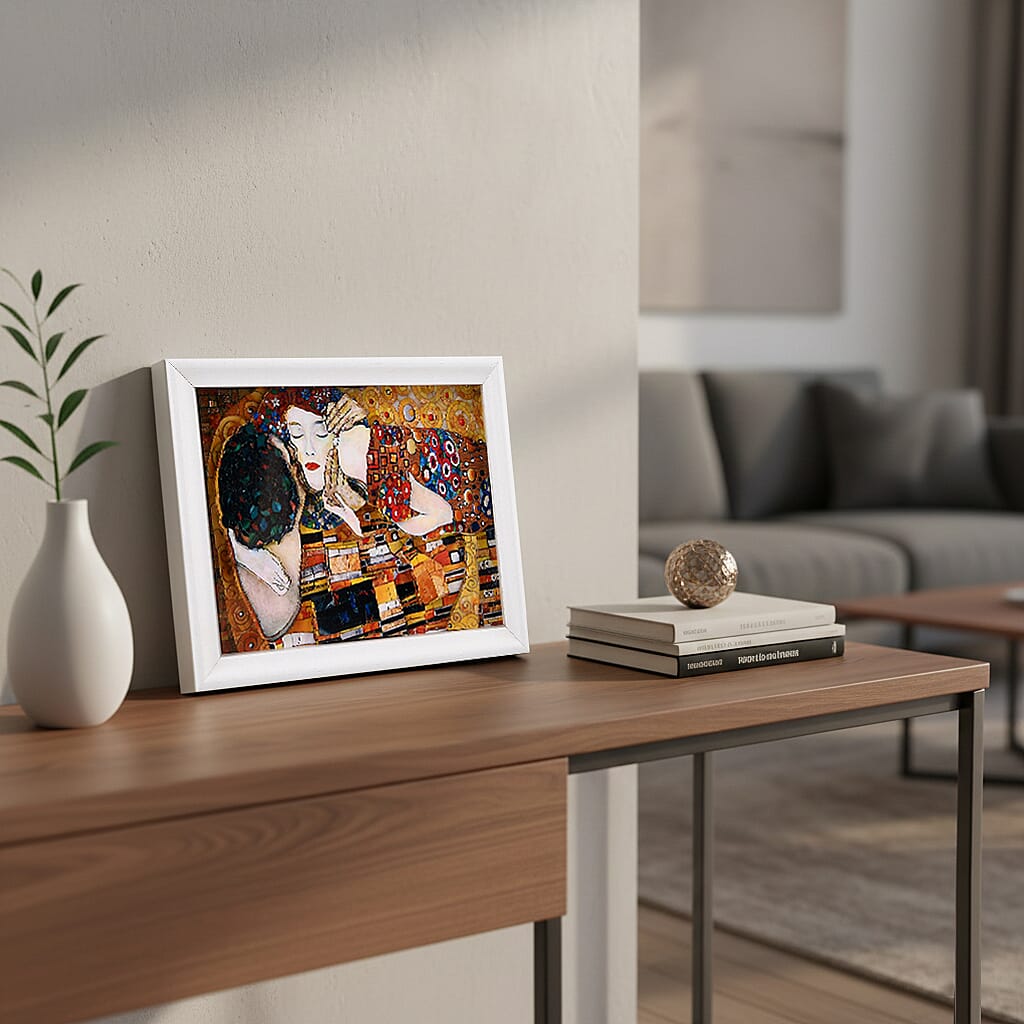 DIY 169-Piece 3D Photo Frame Jigsaw Puzzle - The Kiss