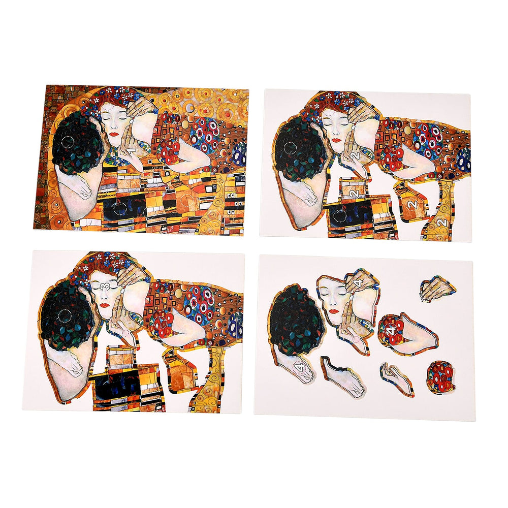 DIY 169-Piece 3D Photo Frame Jigsaw Puzzle - The Kiss