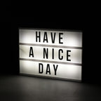 DIY  Cinematic LED Light Box (Size 30x22x4 Cm) - Black - White - (Requires 6AA Batteries - Not Incld)