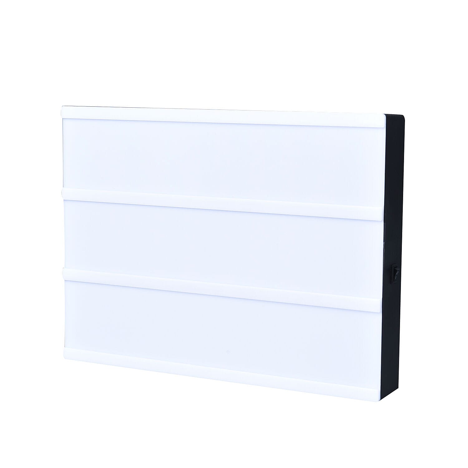 DIY  Cinematic LED Light Box (Size 30x22x4 Cm) - Black - White - (Requires 6AA Batteries - Not Incld)