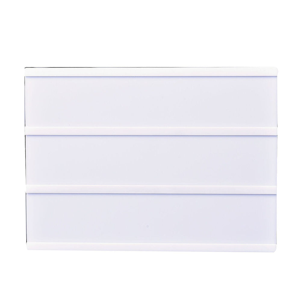 DIY  Cinematic LED Light Box (Size 30x22x4 Cm) - Black - White - (Requires 6AA Batteries - Not Incld)