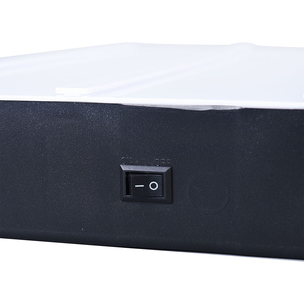 DIY  Cinematic LED Light Box (Size 30x22x4 Cm) - Black - White - (Requires 6AA Batteries - Not Incld)