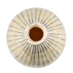 100% Handmade Capiz Circular Pear Vase (Size 38x18 Cm) - Natural