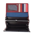 100% Genuine Leather One Time Close Out Deal Multi Colour Wallet (Size 18.5x3x9 Cm) - Croc Embossed
