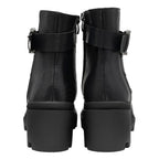 RAVEL Viola Ankle Boots with Inside Zip and Buckle (Size 6) - Black