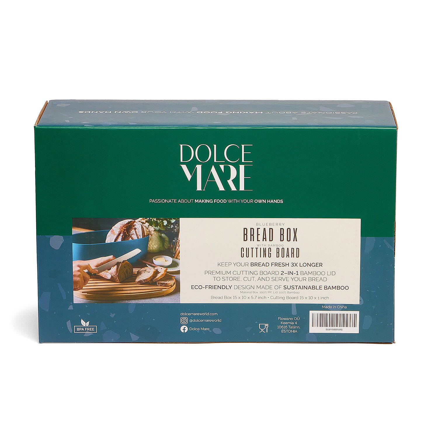 DOLCE MARE BREAD BIN-Blueberry