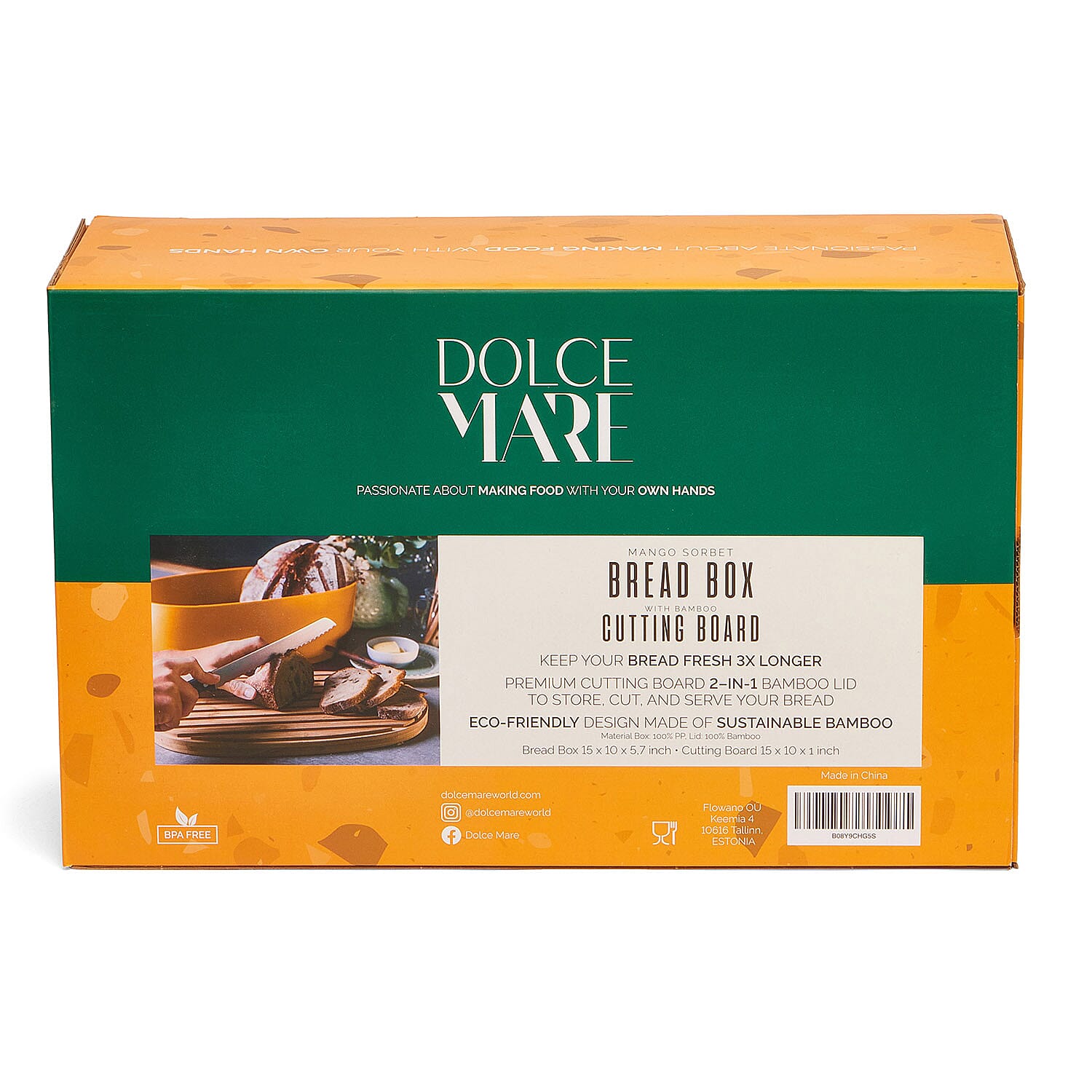 DOLCE MARE BREAD BIN-Mango