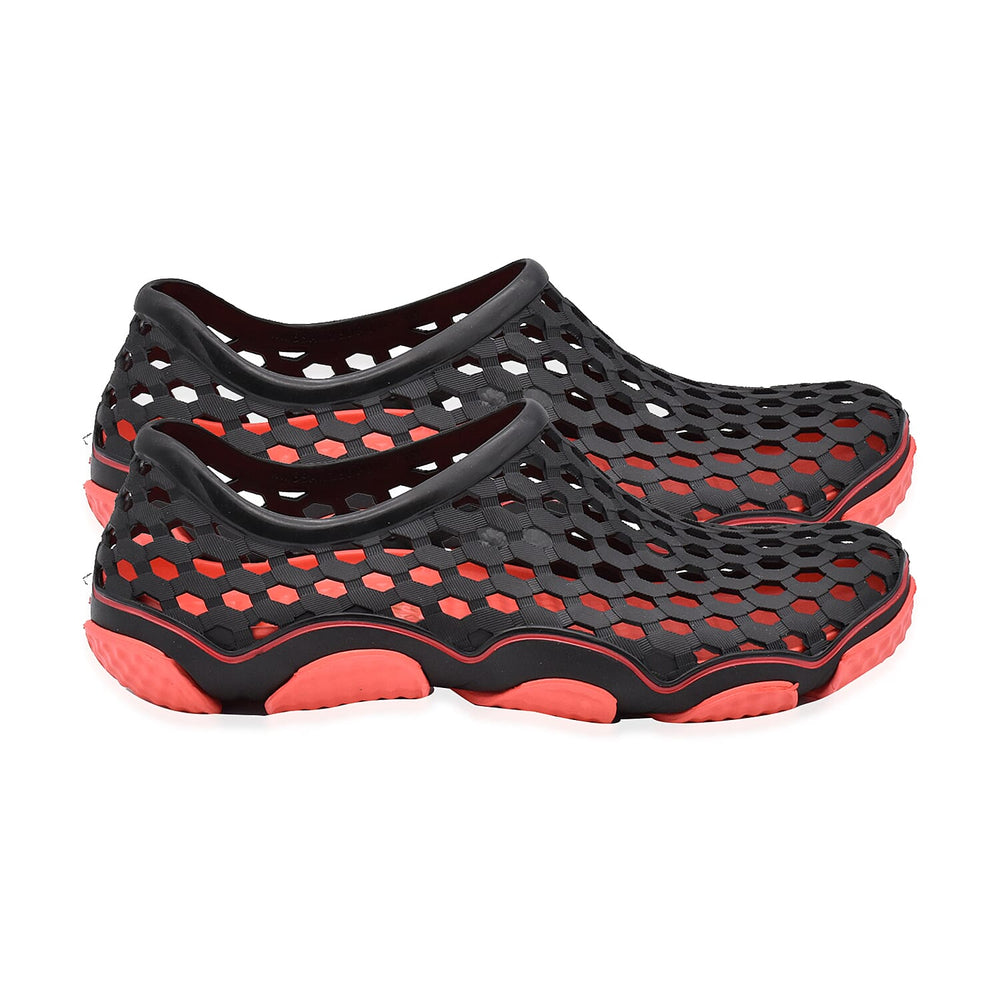 Dotted Outdoor Trainers (Size 7) - Black and Red