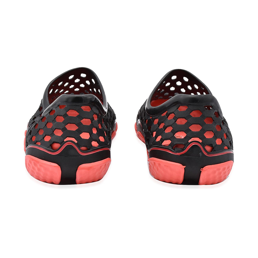 Dotted Outdoor Trainers (Size 7) - Black and Red