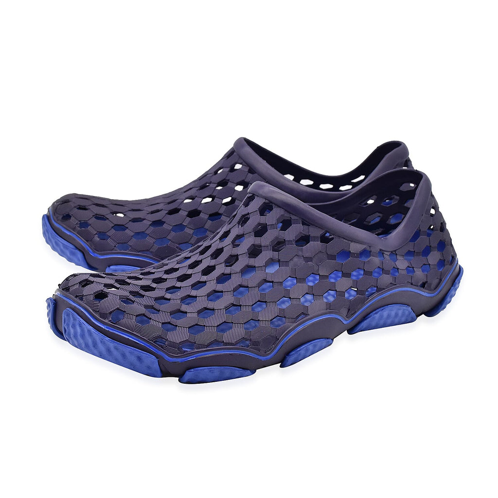 Dotted Outdoor Trainers (Size 7) - Navy and Blue