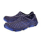 Dotted Outdoor Trainers (Size 7) - Navy and Blue