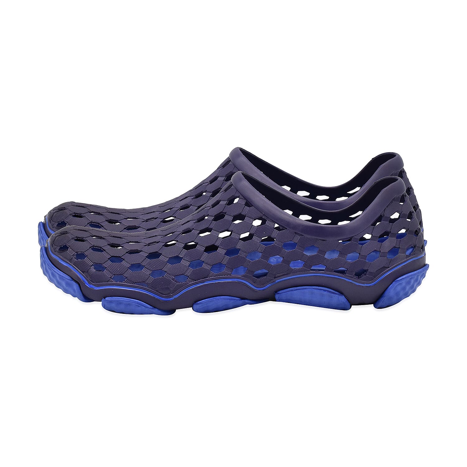 Dotted Outdoor Trainers (Size 7) - Navy and Blue