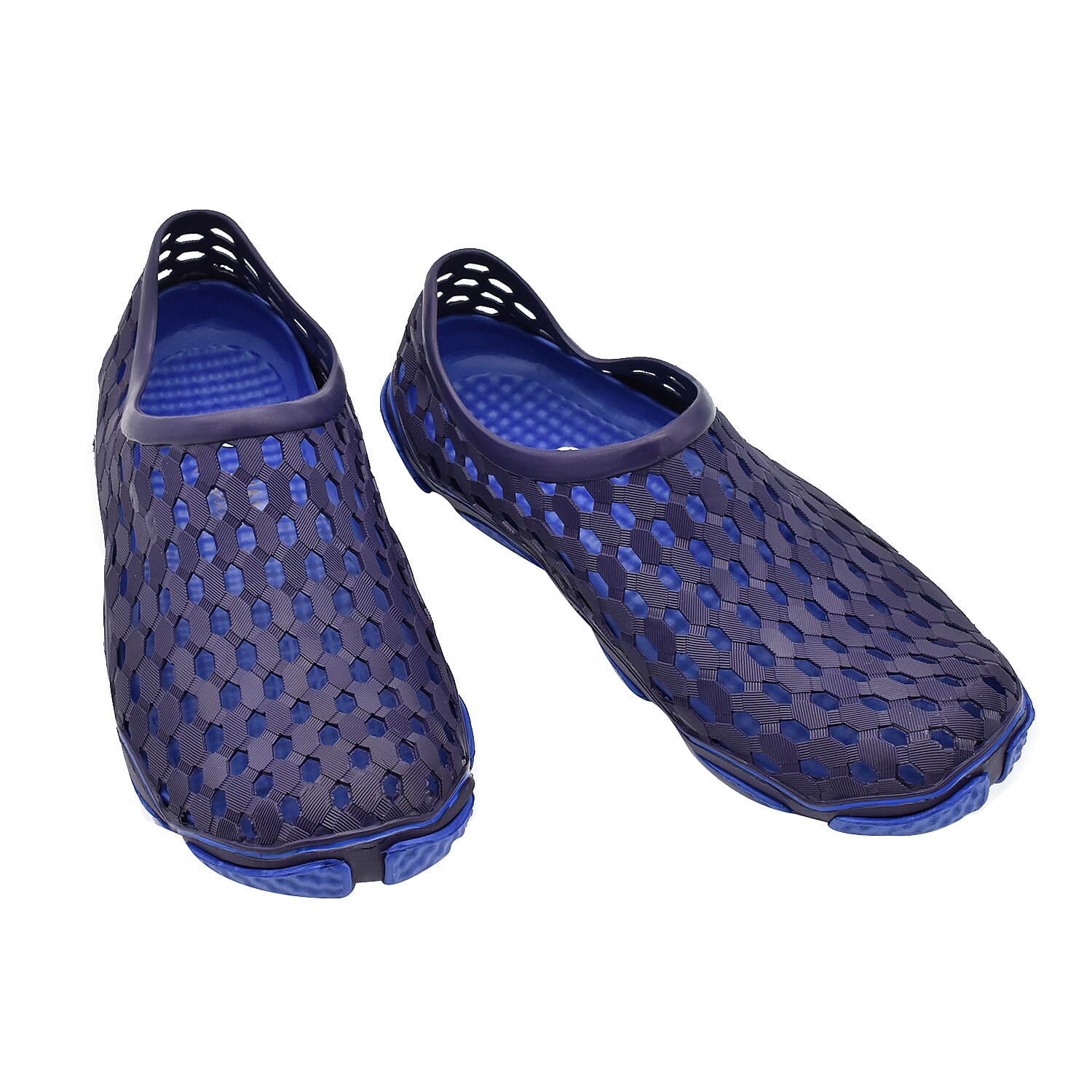 Dotted Outdoor Trainers (Size 7) - Navy and Blue
