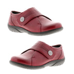 DR KELLER Leather One Touch Comfort Fit Shoes (Size 5) - Burgundy
