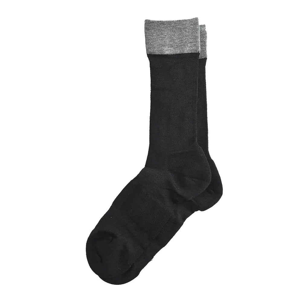 Dr. Scholls Mens 2 Pair Micro Pattern Dress Crew Socks (Size 7-12) - Burgundy & Black