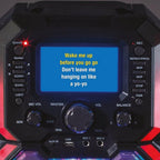 Daewoo Bluetooth Karaoke Machine with Built in 5 inch LED Light Display, 2 Mics, CD Player, 2 Karaoke CDs Included.