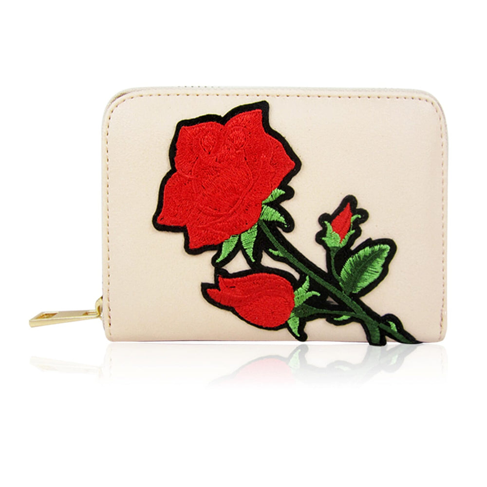 Daliah Rose Printed Short Wallet - Nude