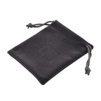 Knitted Bottom Plush Cloth Coin Pouch (Size 12x10x1 cm) - Grey