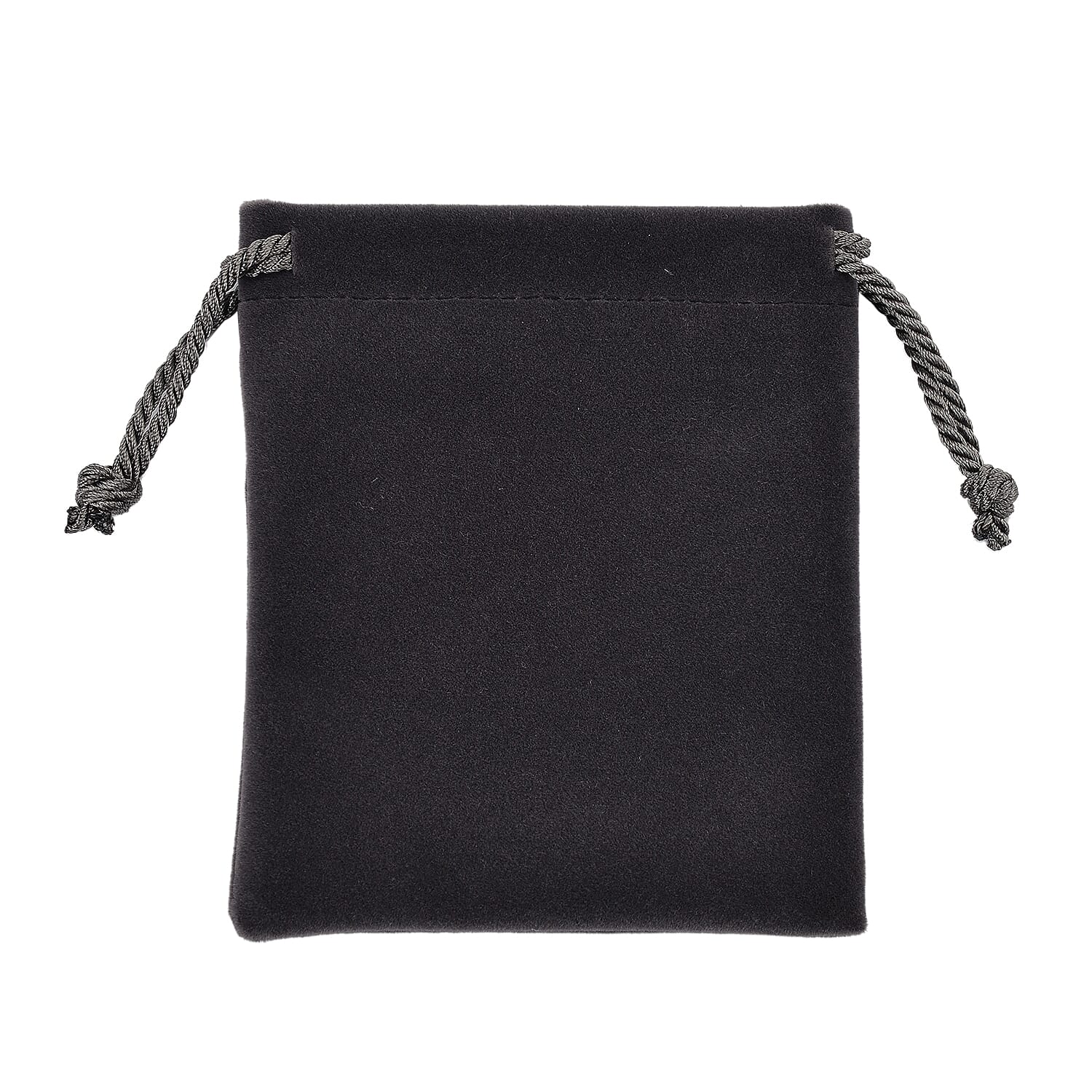 Knitted Bottom Plush Cloth Coin Pouch (Size 12x10x1 cm) - Grey