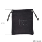 Knitted Bottom Plush Cloth Coin Pouch (Size 12x10x1 cm) - Grey