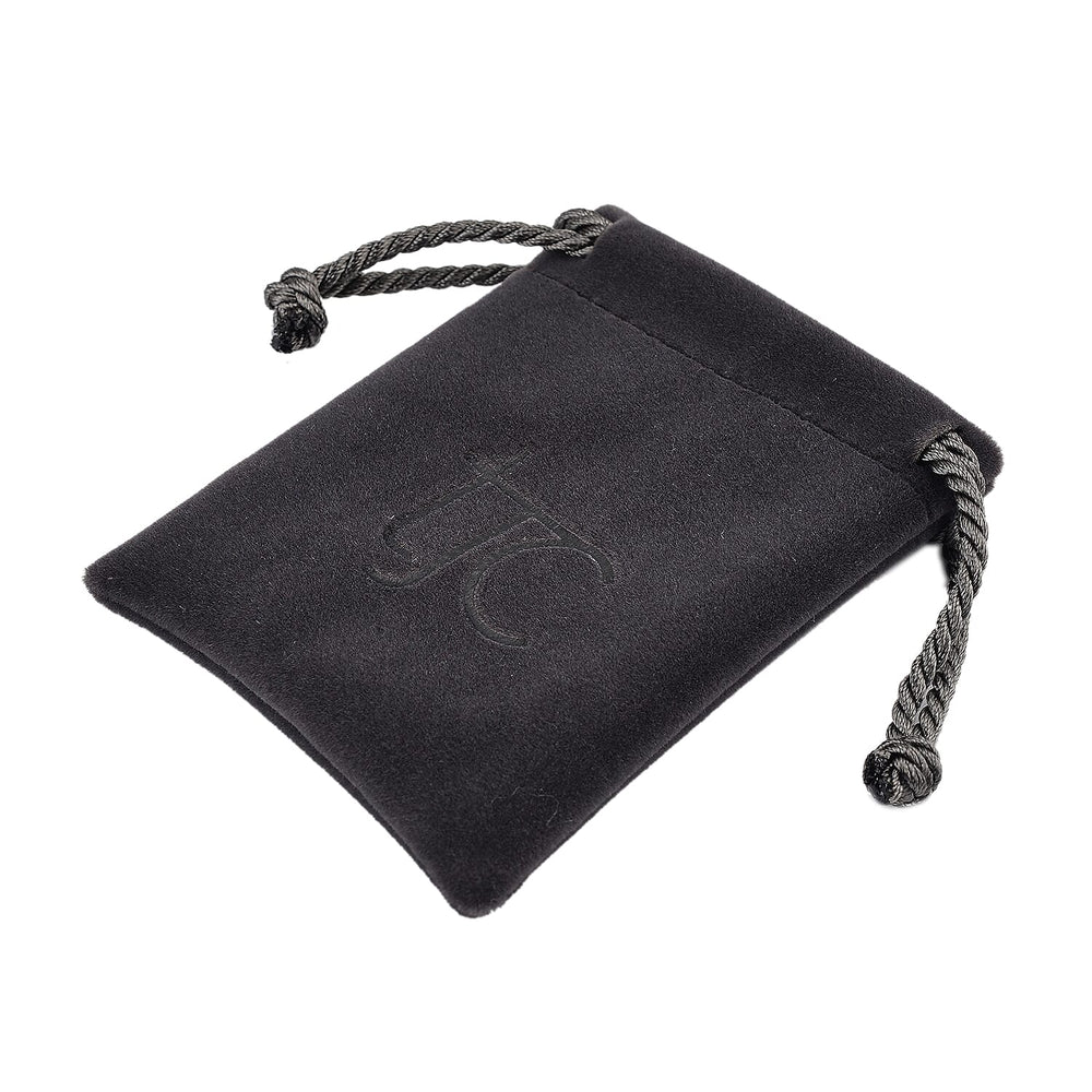 Knitted Bottom Plush Cloth Coin Pouch (Size 9x7x1 cm) - Grey
