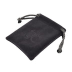 Knitted Bottom Plush Cloth Coin Pouch (Size 9x7x1 cm) - Grey