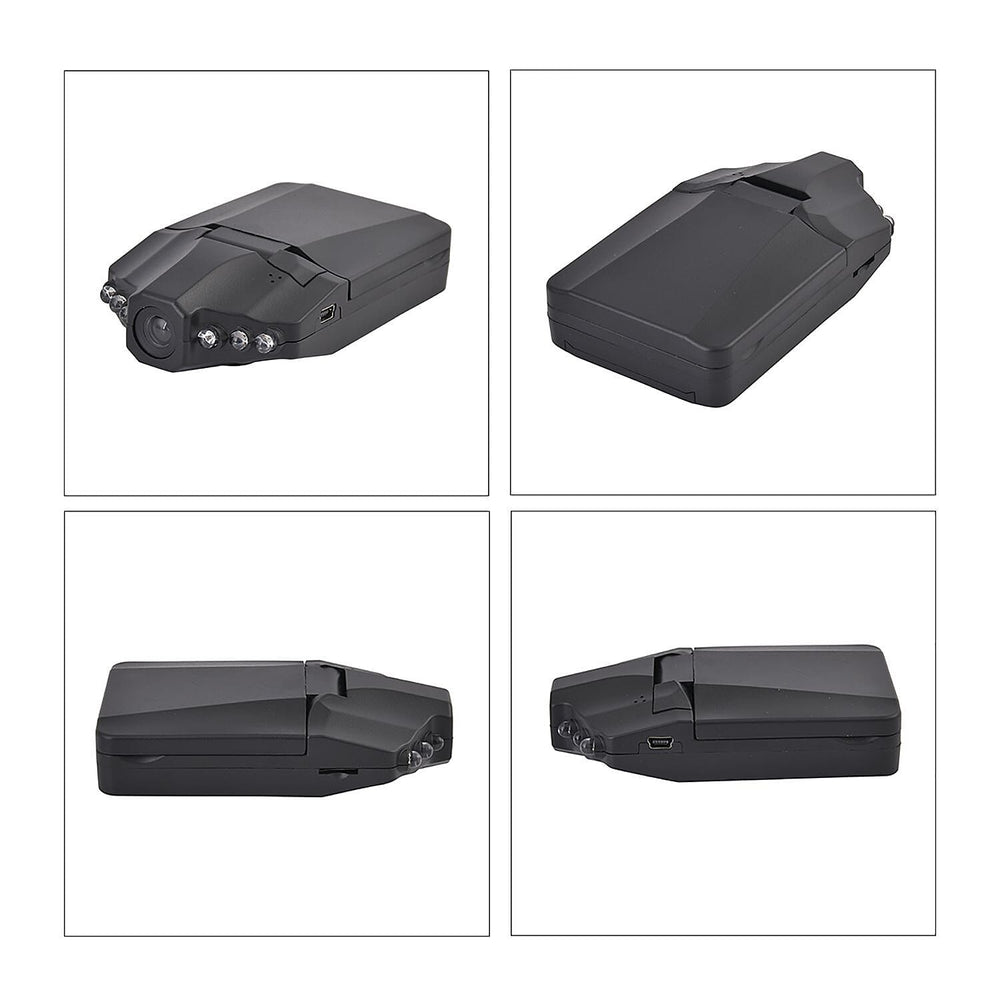 Dash Cam Plus with Foldable Screen - 8GB Memory Card, Playback Crystal-Clear Video,Loop Recording and Enhanced Night Vision.(Small Size 10x9x6 cm) - Black